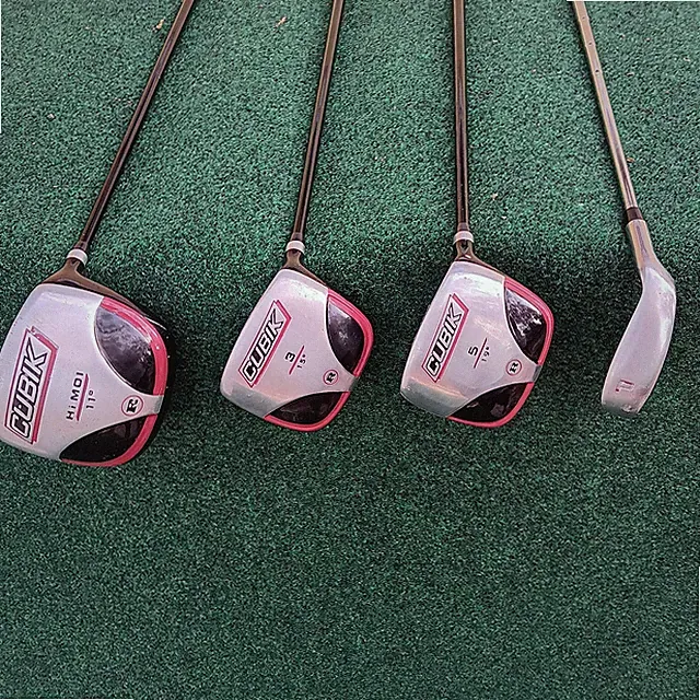 RAM Cubik 3 Mallet Heads Driver And 1 Pitching Wedge Golf Clubs Set