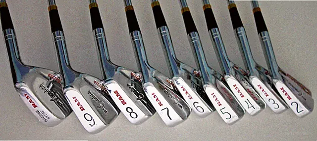 Ram Doug Sanders Autograph Iron Set 2-9 + PW Steel Stiff Right Handed #3309 D
