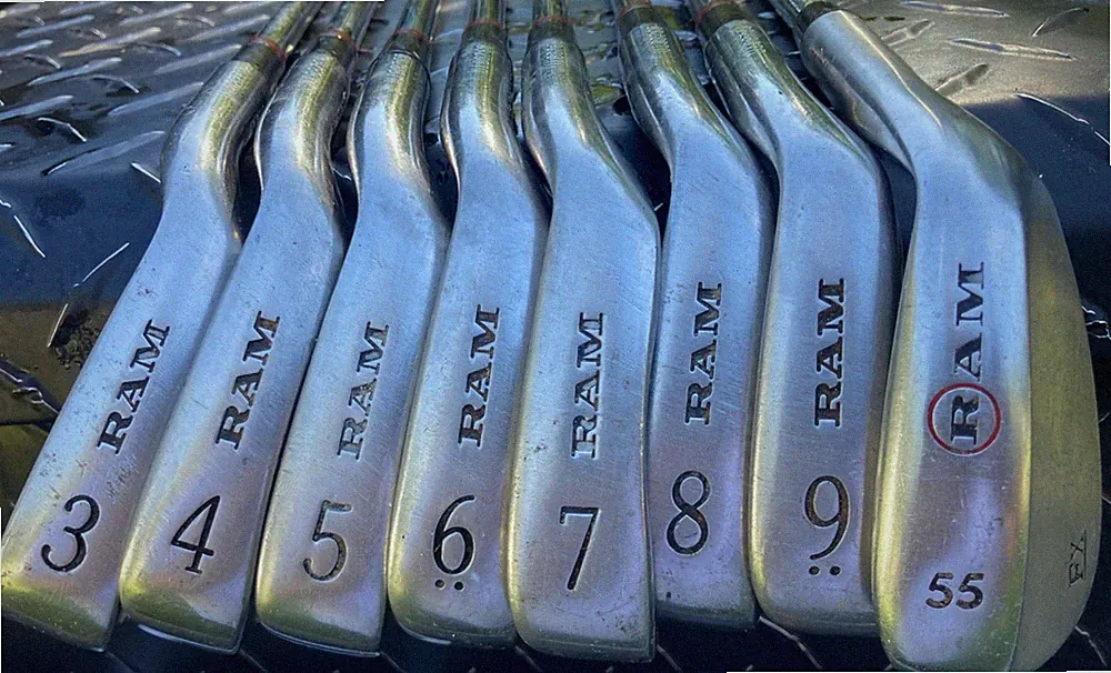 RAM FX Oversize Iron Set (3-9 + 55° Wedge) - 8 Clubs, Match Numbers 3-9 R-Flex
