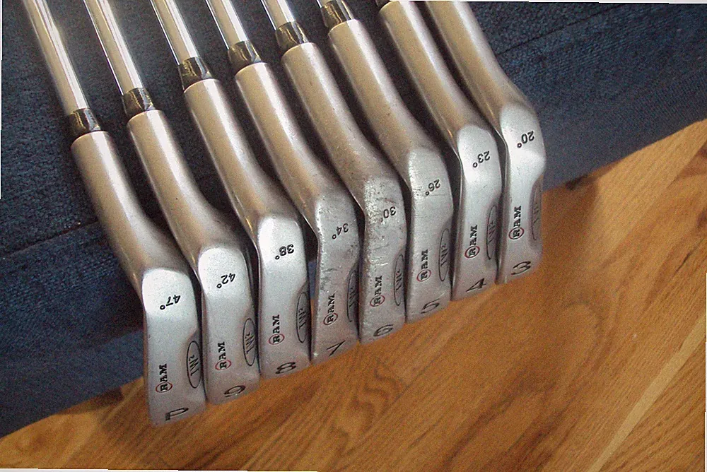 Ram FX3 irons 3-PW Apollo regular steel std length.