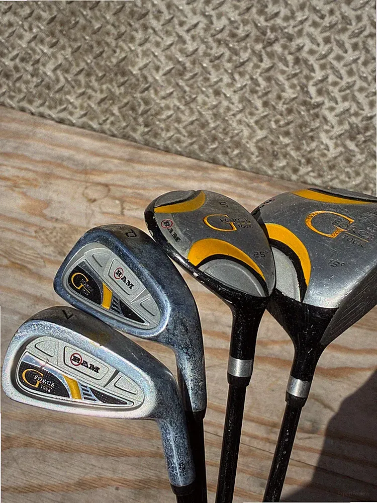 RAM G-Force Tour Junior Golf Club Set 4pc - 15° Driver 25° Hybrid 7 Iron P Wedge