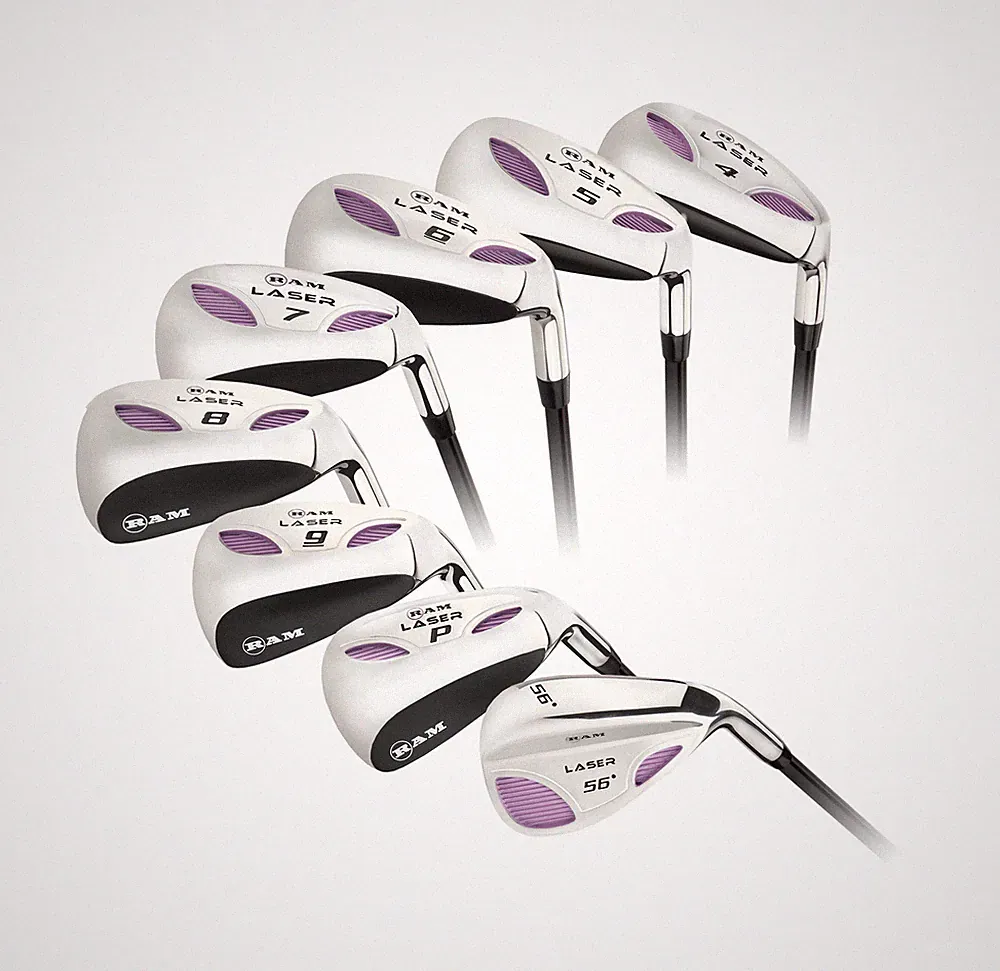 Ram Golf Laser Graphite Hybrid Irons Set 4-SW (8 Clubs) -Ladies Right Hand