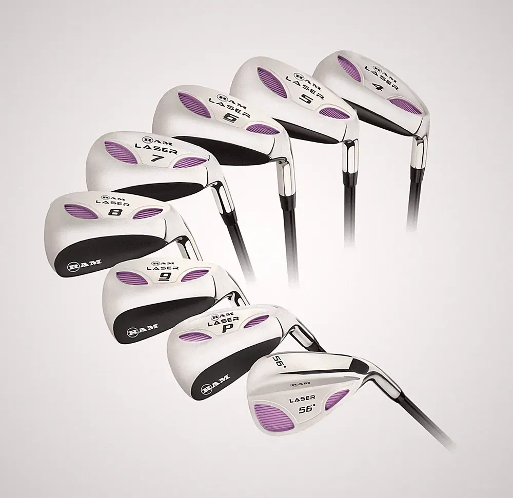 Ram Golf Laser Petite Graphite Hybrid Irons Set 4-SW (8 Club) -Ladies Right Hand