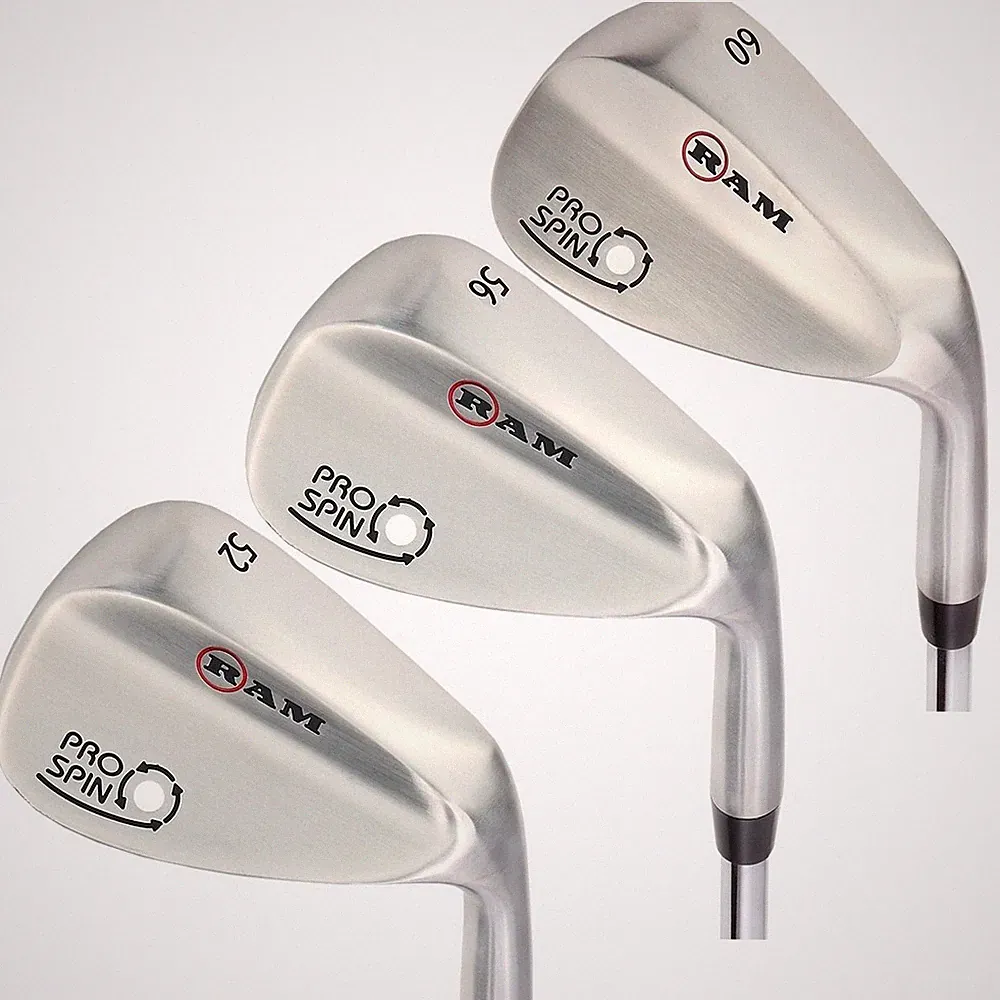 Ram Golf Pro Spin 3 Wedge Set - 52° Gap, 56° Sand, 60° Lob Wedges