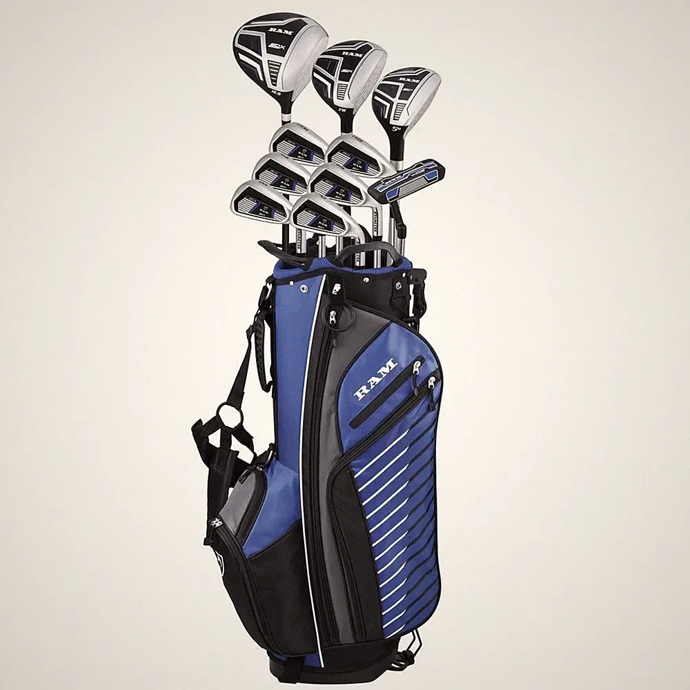 Ram Golf SDX Mens Golf Clubs Set + Bag, Right Hand, ALL Graphite Shafts