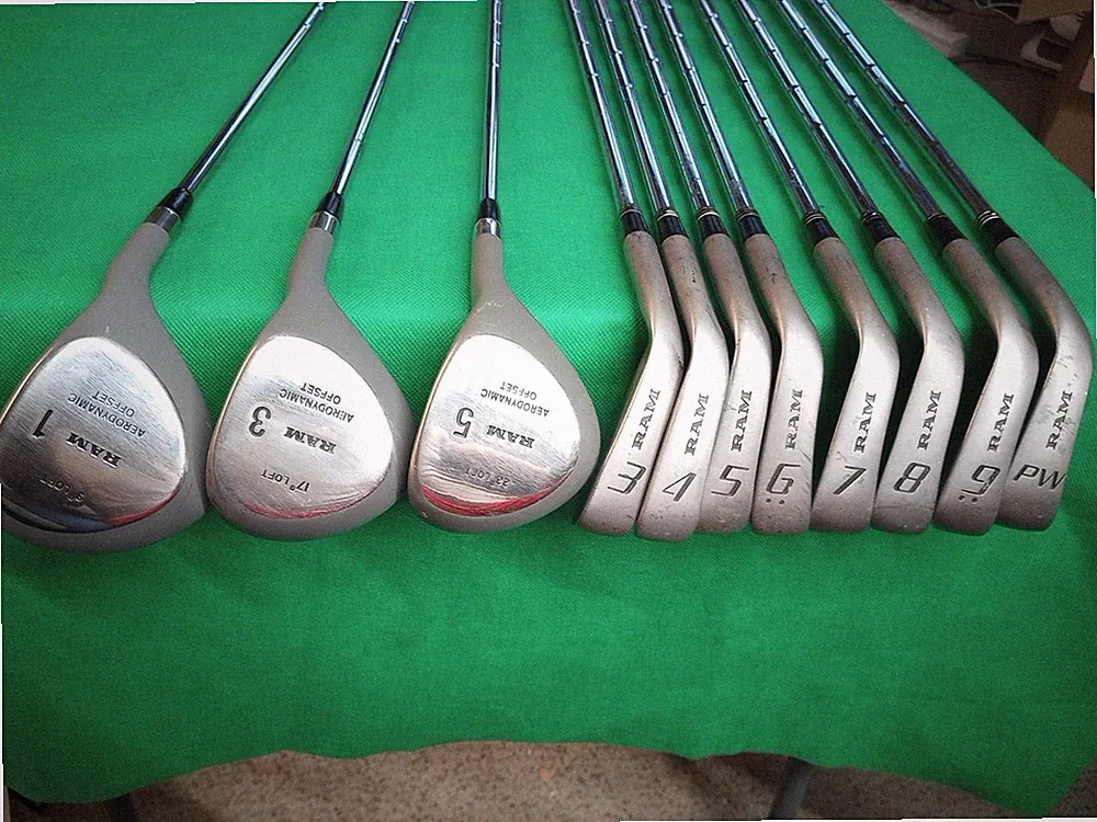 RAM Laser Xz Golf Club Set 3-9, PW irons, 1 Driver 3, 5 Fairway RH