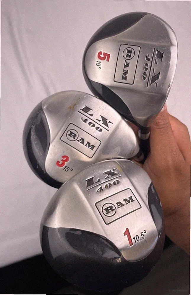 RAM LX 400 Golf Club Set Driver 10.5° 3 Wood 15° 5 Wood 19° Flex-Matched RH