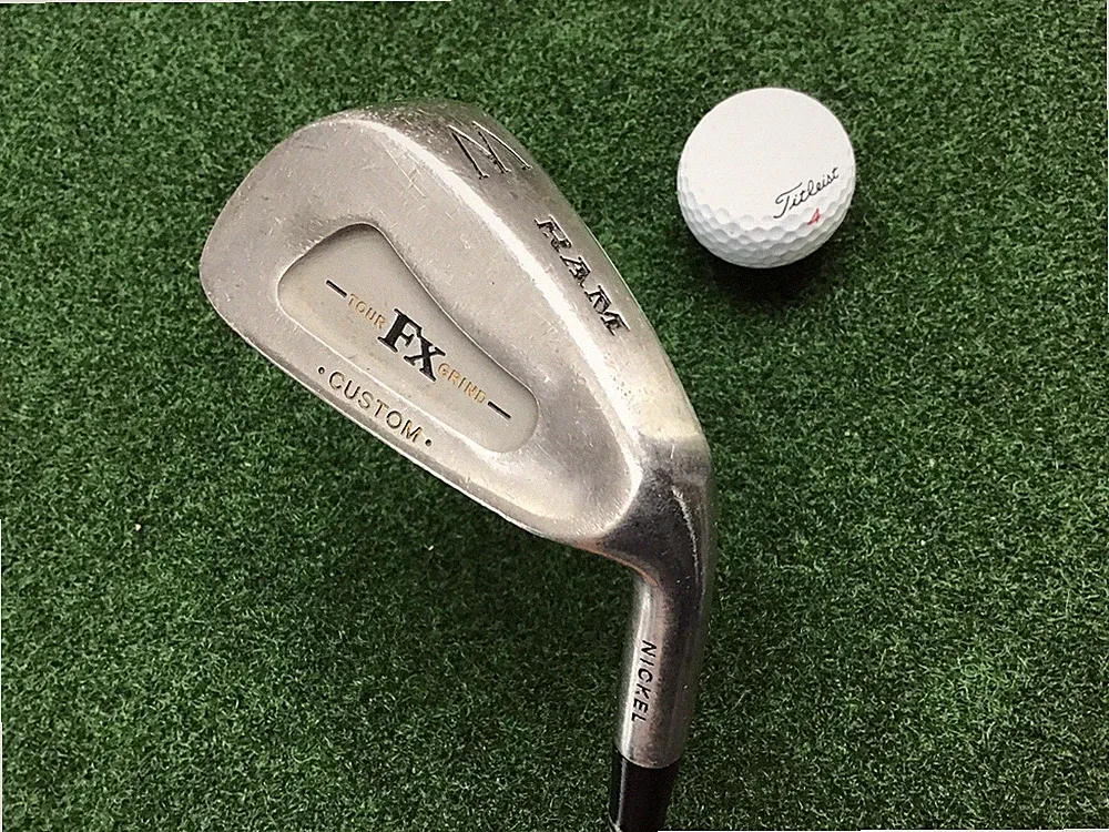 RAM Tour FX Grind Custom Nickel Single PW Iron RH Steel 35 3/4" Regular Flex