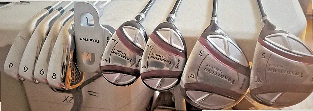 Ram Tradition LCG 10 Golf Clubs Set RH Woods Hybrids Putter Pitching Iron