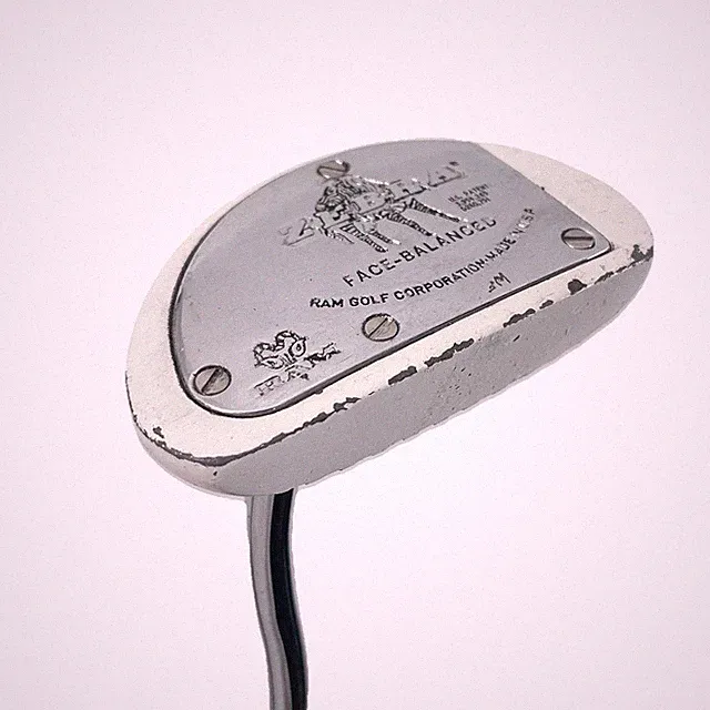 Ram Zebra Face Balanced Mallet Putter White Steel 35" RH