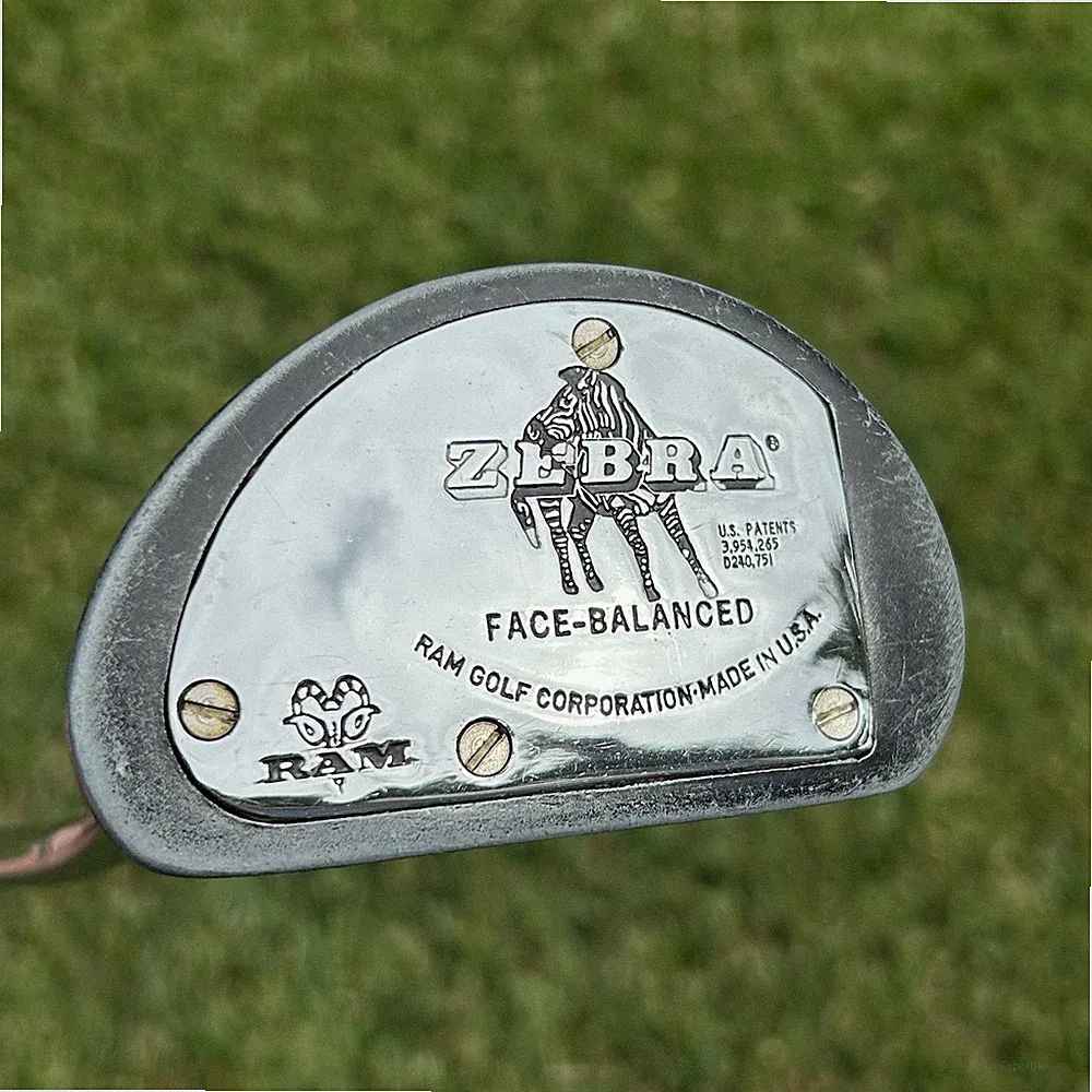 RAM Zebra Face Balanced Putter 35" Steel RH USA Original Grip Putter Golf Club