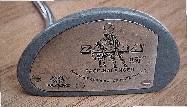 RAM Zebra Mallet Putter RH Face Balanced USA Golf Club