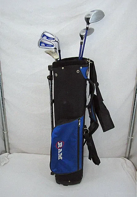 RAM ZX TOUR JUNIOR GOLF SET DRIVER, 5 IRON/WOOD, MID & SHORT IRONS, PUTTER, BAG