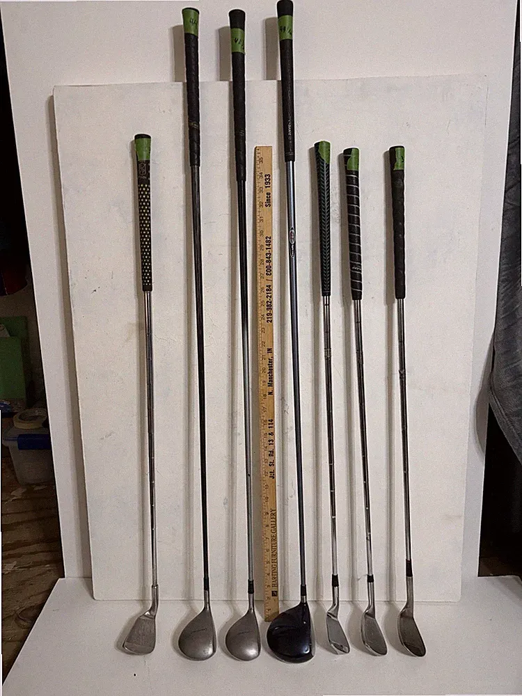 Random Golf Clubs Varying Lengths And Condition See Photos