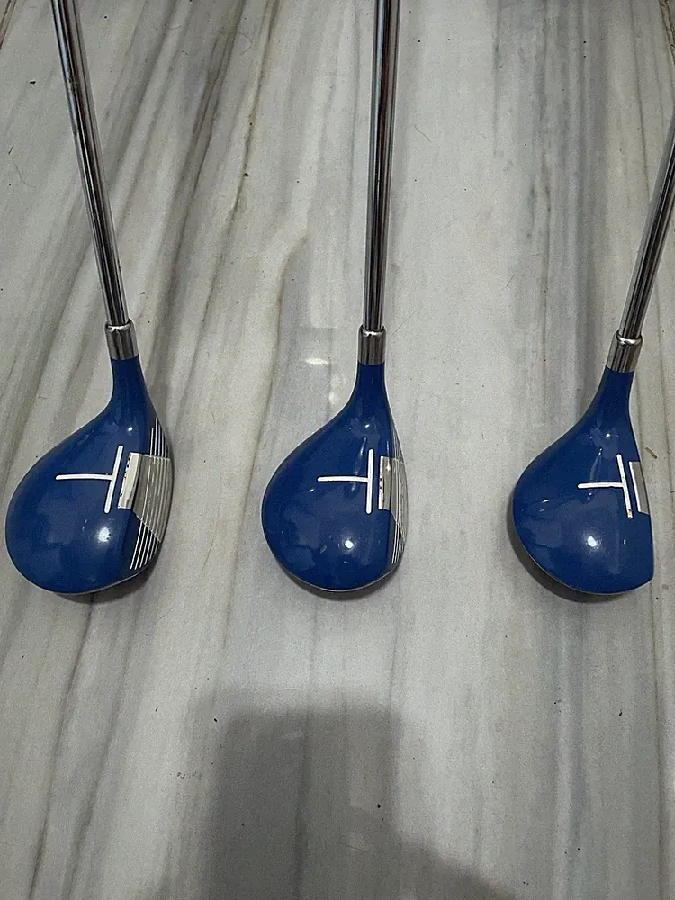 Rare Metal Wood Golf Clubs 1, 3, 5