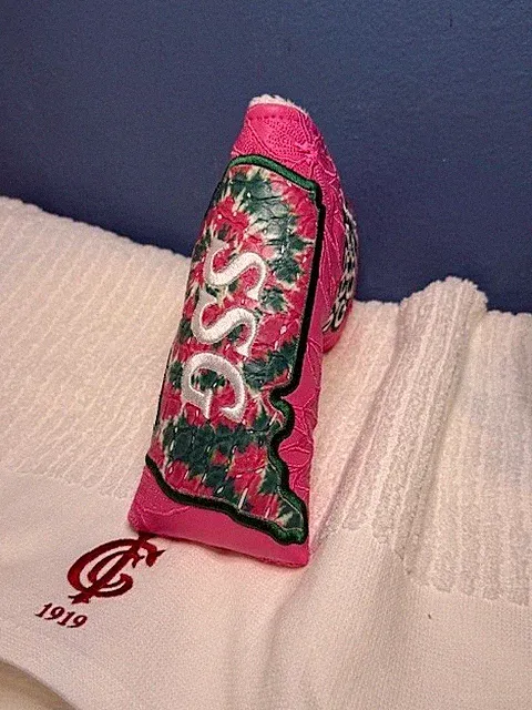 RARE NEW Sugar Skull Golf SSG 2024 Masters Gator Map Cover - Pink