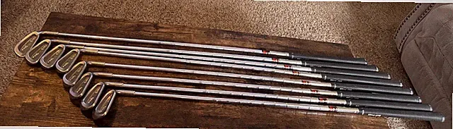 RARE Ping Eye2 Green Dot 3-W Irons Set True Temper Dynalite Regular Flex Shafts