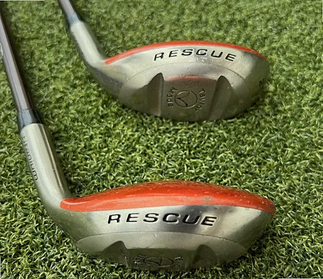 RARE! TaylorMade RESCUES - 21° & 15° - Bubble R-80/R-90 shafts respectively RH