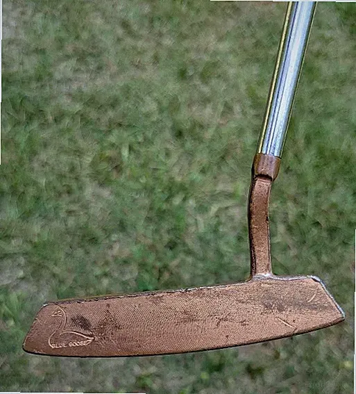 Ray Cook Blue Goose Putter Copper Finish Blade RH Steel Shaft Vintage