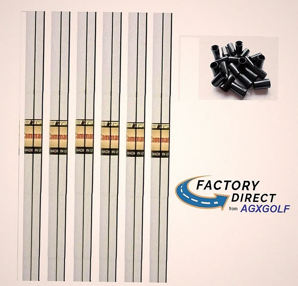 Ready to Use 8 True Temper Command Regular Flex Steel Iron Shafts: 4-SW .370Tip