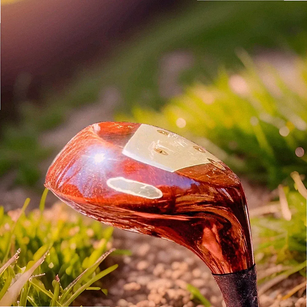 Real Wood Golf Persimmon Mens #1 Driver Refinished MacGregor Par72 +HC RARE WOW!