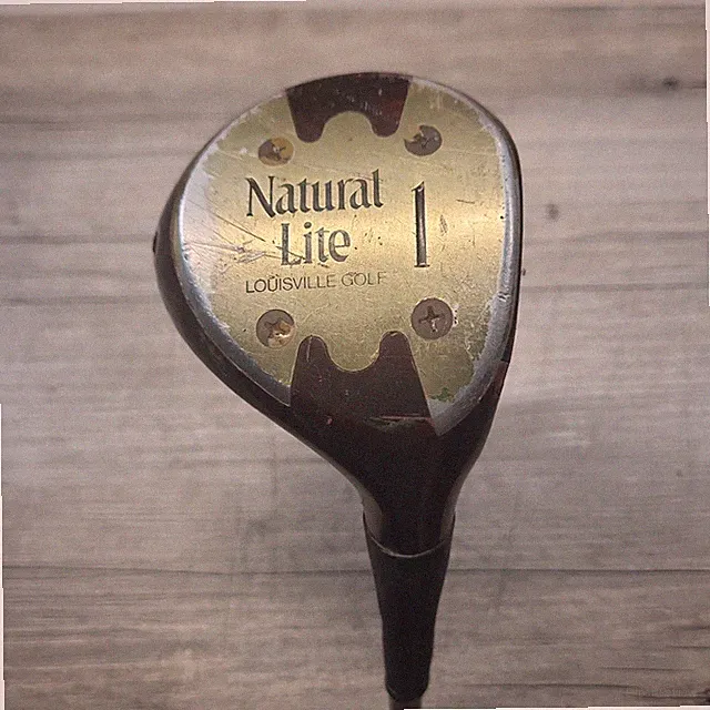 RH 44" Louisville Golf NATURAL LITE Persimmon 1 Wood Right Handed Steel Shaft