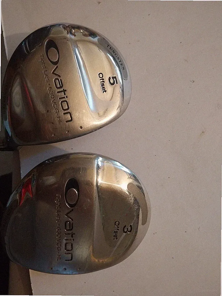 RH Adams Ovation Tight Lies Offset 3 & 5 Woods Regular Flex Graphite Shaft