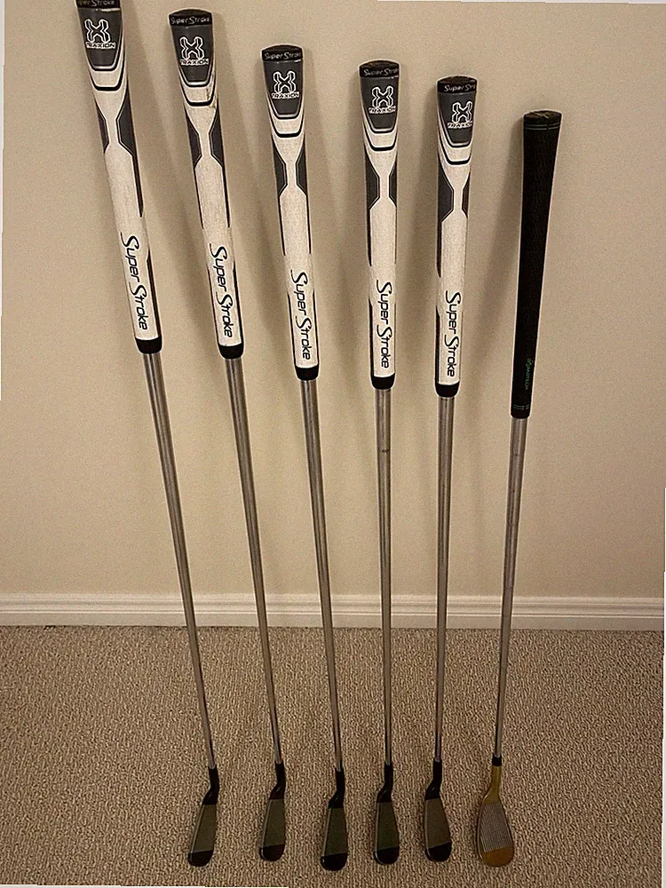 RH BOMBTECH GOLF 3.0/5-9 IRONS + 60* LOB WEDGE STEEL SS GRIPS $12.95 USA/CA SHP