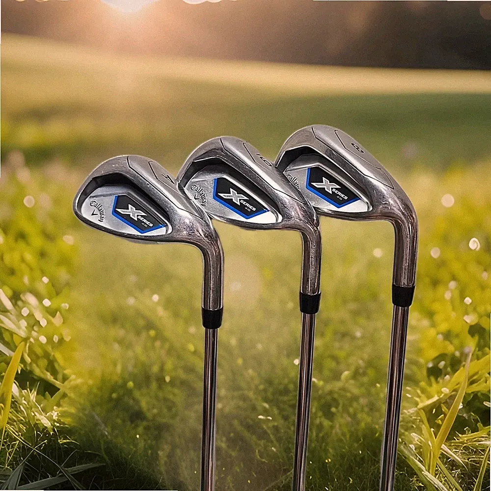 RH Callaway X Series 416 8,9,AW Iron Set Steel Uniflex Golf Clubs UPC2549