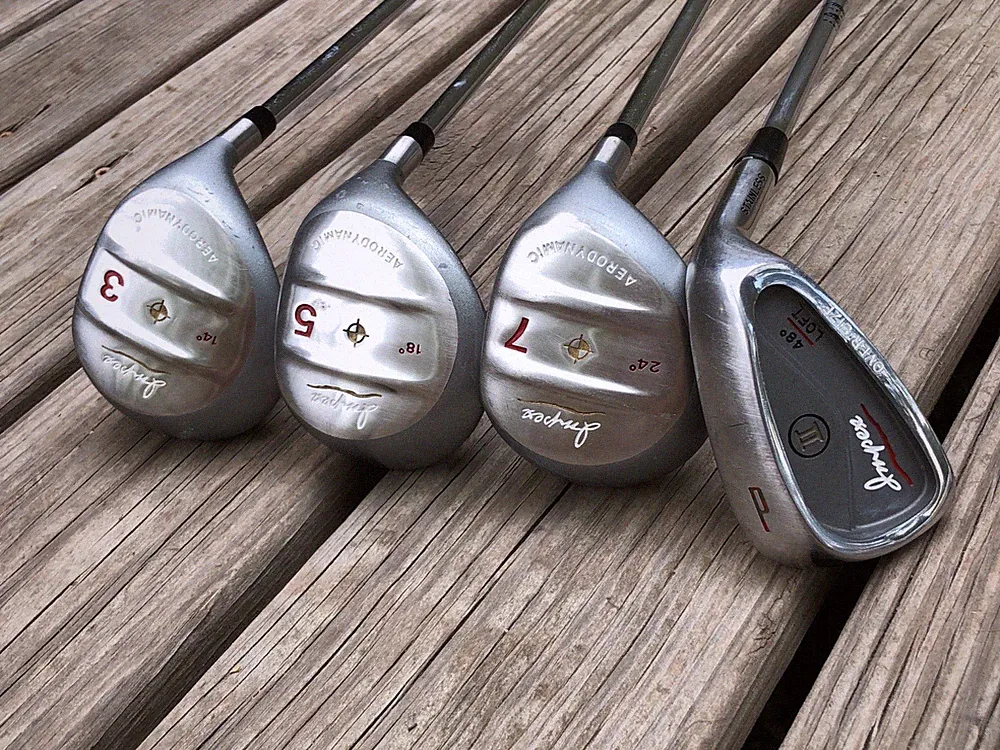 RH IMPEX Complete Wood Set 3,5,7 Woods + PW A-Flex Senior TT Steel True Temper