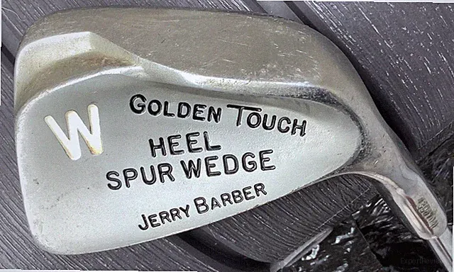 RH Jerry Barber Golden Touch Heel Spur Wedge W Steel Shaft - 35.25”
