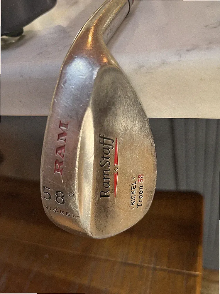 RH RAM 58° Nickel Sand wedge Ramstaff Troon Golf Club RH S300 Stiff Steel