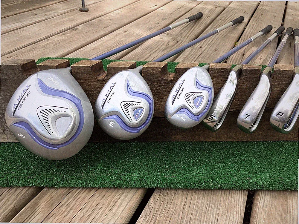 RH RAM Axial Ti Women's Golf Set Driver Wood Hybrid Irons Wedge Ladies Graphite