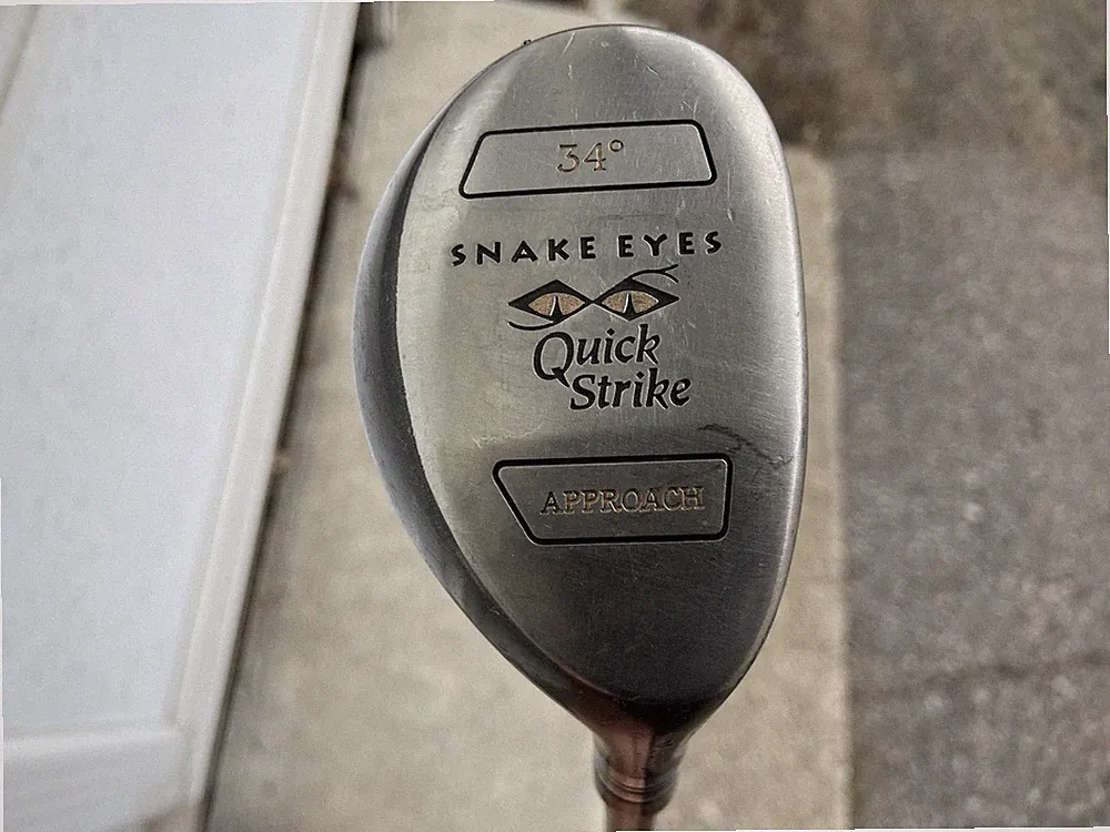 RH Snake Eyes Quick Strike 34 Degree Approach Hybrid w/ Graphite A Flex Shaft