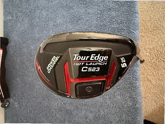RH Tour Edge Hot Launch C523 5-hybrid 25*, UST 55R shaft, Lamkin grip, H/C