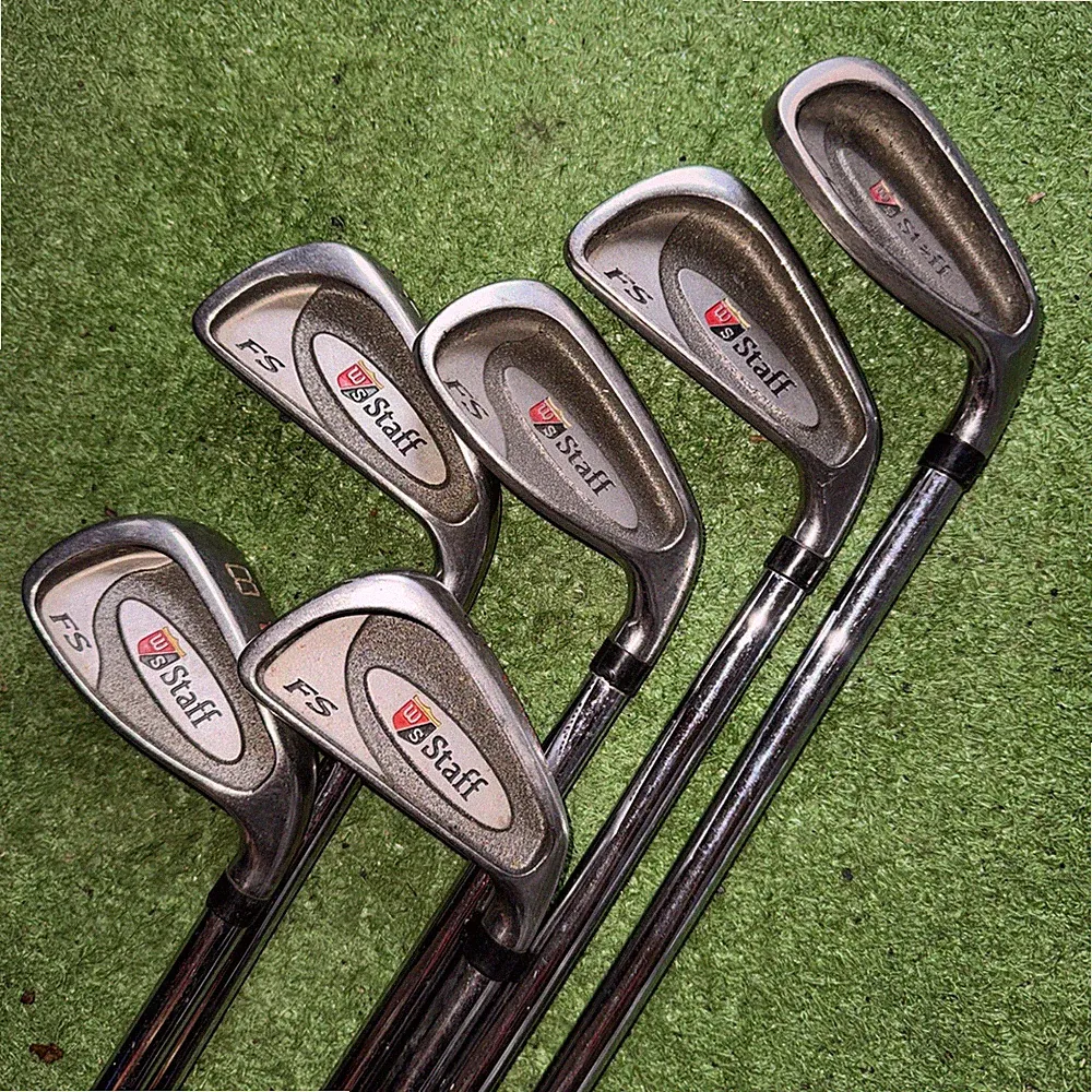 RH Wilson Staff Fat Shaft Graphite Golf Clubs Irons set 4-PW (Missing 7)