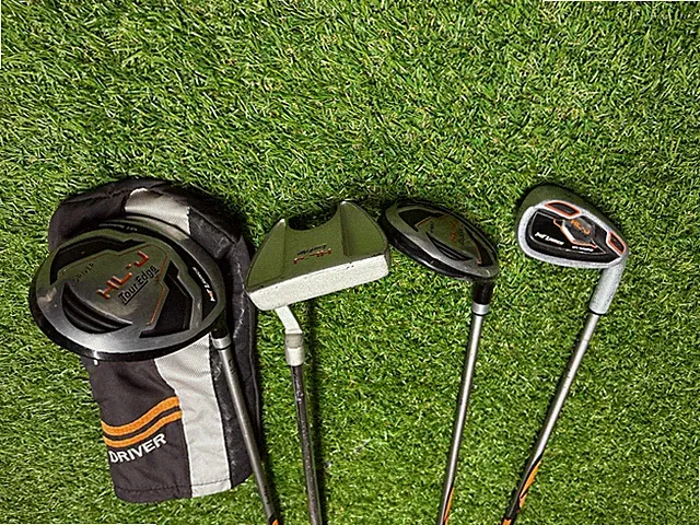 RH Youth/Junior Tour Edge HL-J Hot Launch Driver, Hybrid, Iron, Putter Y-Flex