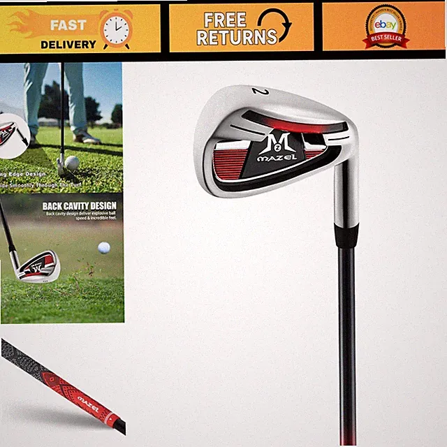 Right-Handed Golf Irons 1-9 Set with Steel Shafts - Perfect for Precision Shots
