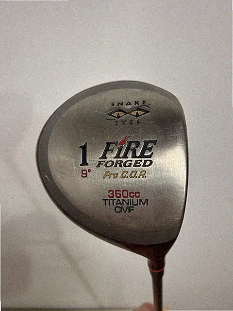 Right Handed Snake Eyes Fire Forged Pro 9 Degree Driver w/ 65 Gram Regular Flex