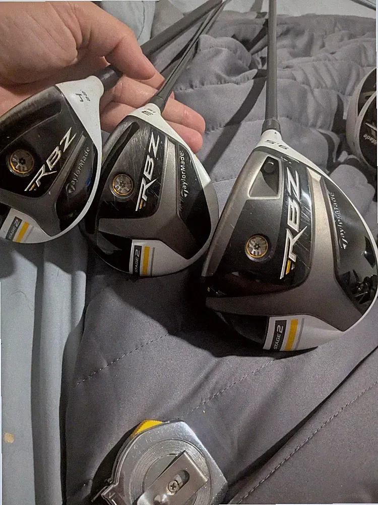 Right Taylormade RBZ Stage 2 wood set.driver,3 wood,4 hybrid.9.5,15,22.