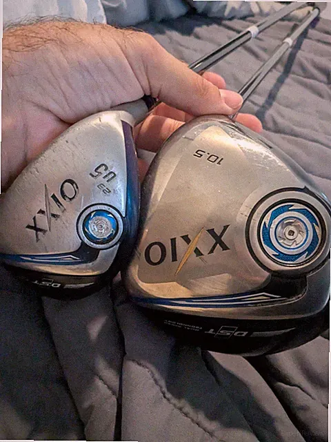 Right XXIO 9 wood set.Driver,U5 hybrid.10.5,23