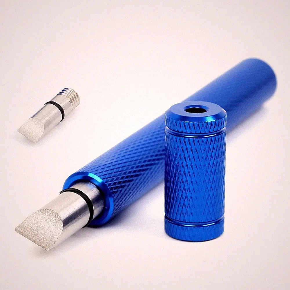 Ronnzsoer Golf Club Cleaner Iron Out Groove Sharpener with Spare Blue