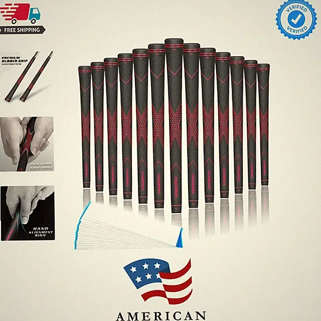 Rubber Golf Grips 13 Pack | High Traction and Feedback Rubber Golf Club Grips...
