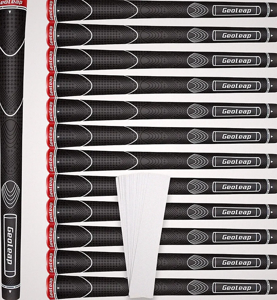 Rubber Golf Grips Set of 13 -Grips with 15 Tapes and Grips with All Repair Kits