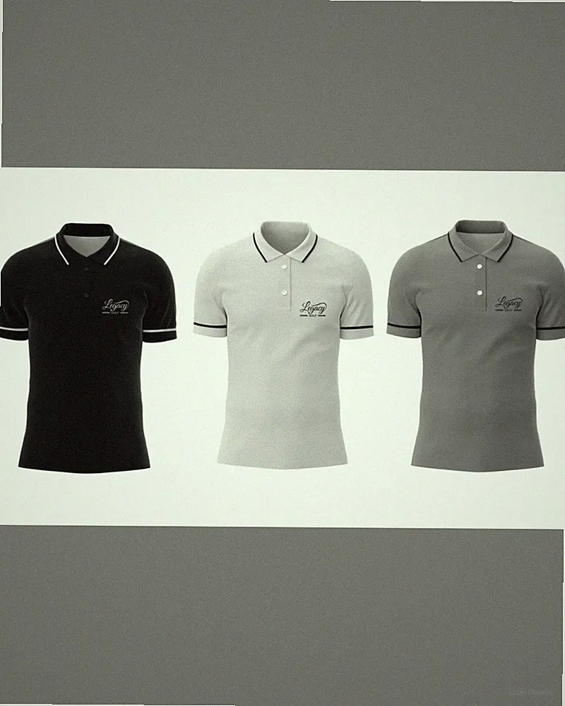 SALE - Golf Polo 3-Pack - Breathable Athletic Golf Polos - Legacy Golf