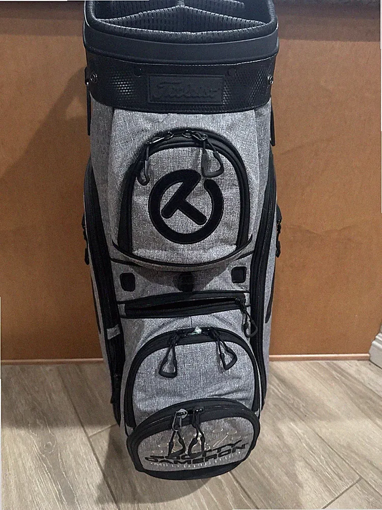 SCOTTY CAMERON 2019 HEATHER GRAY CIRCLE T CART BAG GAMED MINTY