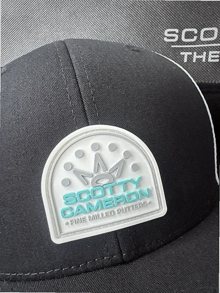 Scotty Cameron Black Trucker Hat Cap / Tiff Blue Patch Crown logo Gallery