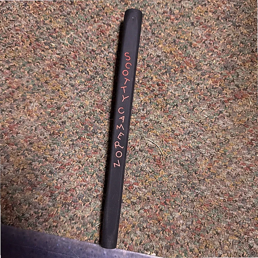 Scotty Cameron black with dancing red lettering pistolini plus putter grip NEW