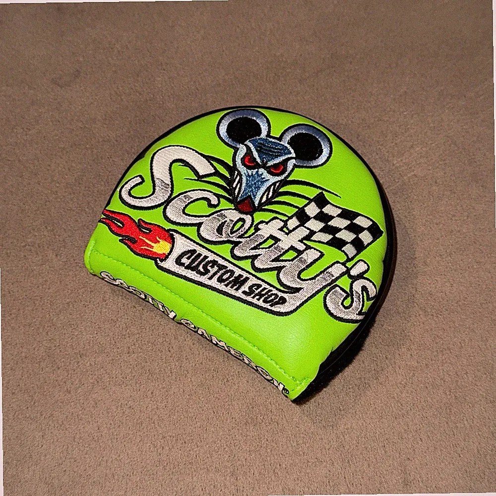 Scotty Cameron Custom Shop Dirty Rat Lime Mid Round RH Putter Headcover