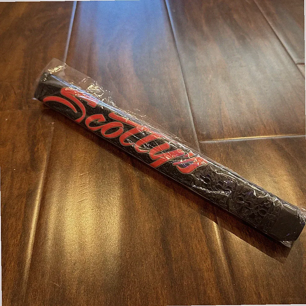 Scotty Cameron Custom Shop Putter Grip Medium Black Red Paddle Style New